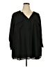 Torrid 100% Polyester Black 3/4 Sleeve Blouse Size 5X Plus (5) - photo 1