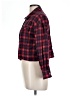 Love Notes 100% Cotton Plaid Red Long Sleeve Button-Down Shirt Size L - photo 5