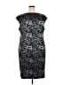 DressBarn Graphic Silver Cocktail Dress Size 22 - photo 2