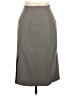 Giorgio Armani 100% Cupro Solid Gray Formal Skirt Size EU 38 / US 8 - photo 1