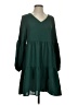 Unbranded Solid Green Casual Dress Size S - photo 1
