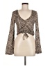 Shein Brown Long Sleeve Top Size M - photo 1