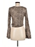 Shein Brown Long Sleeve Top Size M - photo 2