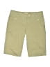 Candie's Solid Green Tan Khaki Shorts Size 3 - photo 1