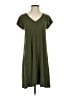 Gap Solid Green Casual Dress Size S - photo 1