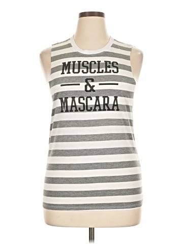 Chin Up Sleeveless T-Shirt (view 1)