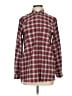 Theory Plaid Red Long Sleeve Button-Down Shirt Size S - photo 1