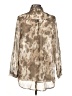 PrettyLittleThing 100% Polyester Animal Print Tan Long Sleeve Blouse Size 6 - photo 2