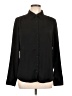 Guess 100% Polyester Solid Black Long Sleeve Blouse Size L - photo 1