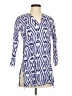 Roberta Roller Rabbit 100% Cotton Blue 3/4 Sleeve Blouse Size XS - photo 1