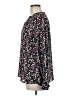 C&C California 100% Polyester Floral Black Long Sleeve Blouse Size M - photo 5