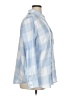Flag & Anthem Checkered-gingham Blue Long Sleeve Blouse Size 1X - photo 4