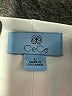 CeCe Solid White Short Sleeve Top Size L - photo 7