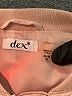 Dex 100% Polyester Solid Tan Orange Jacket Size 10 - photo 3