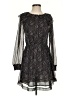 MNG Paisley Gray Cocktail Dress Size 4 - photo 1