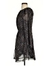MNG Paisley Gray Cocktail Dress Size 4 - photo 5