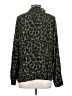 Talbots Animal Print Green Long Sleeve Blouse Size S - photo 2