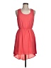 Buttons 100% Polyester Solid Pink Casual Dress Size M - photo 1