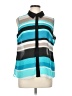 Cato Color Block Teal Sleeveless Blouse Size L - photo 1