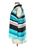 Cato Color Block Teal Sleeveless Blouse Size L - photo 5