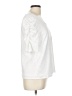 CeCe Solid White Short Sleeve Top Size L - photo 4