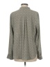 Ann Taylor 100% Polyester Print Gray Long Sleeve Blouse Size M - photo 2