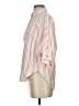 Madewell Stripes Orange Short Sleeve Blouse Size XXS - photo 5