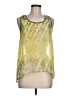 Chloe K 100% Polyester Yellow Sleeveless Blouse Size M - photo 1