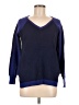 Akini Color Block Blue Pullover Sweater Size M - photo 1