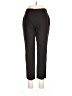 Piazza Sempione Solid Black Brown Wool Pants Size L - photo 1