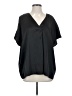 Vocal Black Short Sleeve Blouse Size S - photo 1