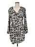 Gap 100% Rayon Print Silver Casual Dress Size M - photo 1