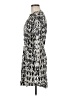 Gap 100% Rayon Print Silver Casual Dress Size M - photo 5
