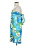 Tibi 100% Silk Tropical Blue Cocktail Dress Size XS - photo 5