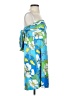 Tibi 100% Silk Tropical Blue Cocktail Dress Size XS - photo 4