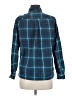 Cabela's 100% Cotton Plaid Blue Long Sleeve Button-Down Shirt Size M - photo 2