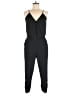 Aqua 100% Polyester Solid Black Jumpsuit Size M - photo 1