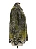 Susan Graver Animal Print Green Long Sleeve Blouse Size 6 - photo 4
