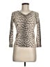 Carlisle Animal Print Tan Pullover Sweater Size M - photo 1