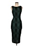 Snap Chevron-herringbone Teal Cocktail Dress Size M - photo 1