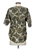 Sigrid Olsen 100% Cotton Gold Short Sleeve Blouse Size XS - photo 2