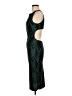 Snap Chevron-herringbone Teal Cocktail Dress Size M - photo 5
