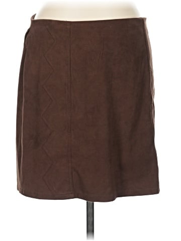 BCNU Be Seeing You Faux Leather Skirt (view 1)