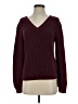 Lands' End 100% Cotton Solid Burgundy Pullover Sweater Size XS - photo 1