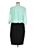 B. Darlin 100% Polyester Color Block Teal Cocktail Dress Size 14 - 16 - photo 2