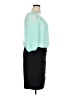 B. Darlin 100% Polyester Color Block Teal Cocktail Dress Size 14 - 16 - photo 4