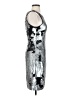 Bariano 100% Polyester Metallic Silver Cocktail Dress Size 4 - photo 4
