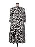 Roaman's Print Silver Casual Dress Size 18 (L) - photo 2