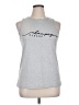 Unbranded 100% Polyester Silver Sleeveless T-Shirt Size XL - photo 1