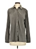 Princess Polly 100% Polyester Metallic Gray Long Sleeve Blouse Size 2 - photo 1